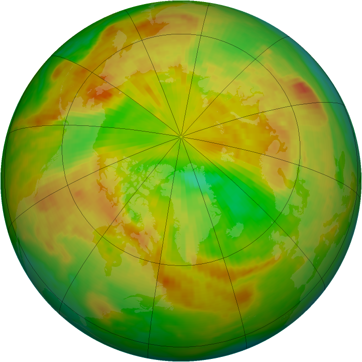 Arctic ozone map for 06 June 1982